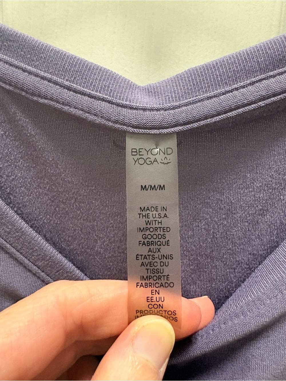 Women’s Beyond Yoga Long-Sleeve Top - Lavender - Picture 3 of 3